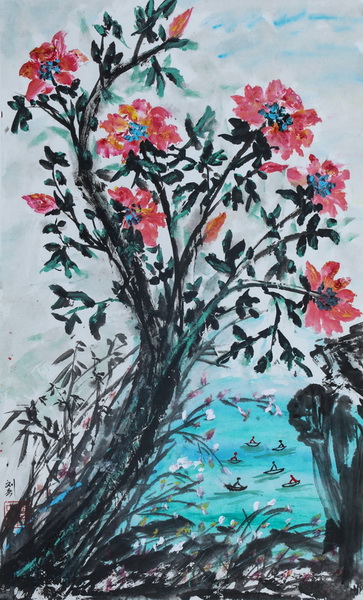 LIUCHUN Flower Illustration