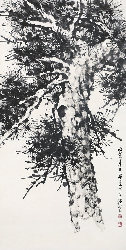 董壽平  松樹